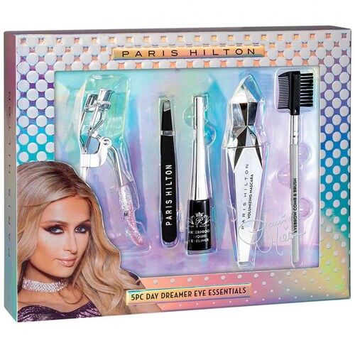 Set Maquillaje Paris Hilton Glam Mascara Y Delineador Wp + 3 Accesorios