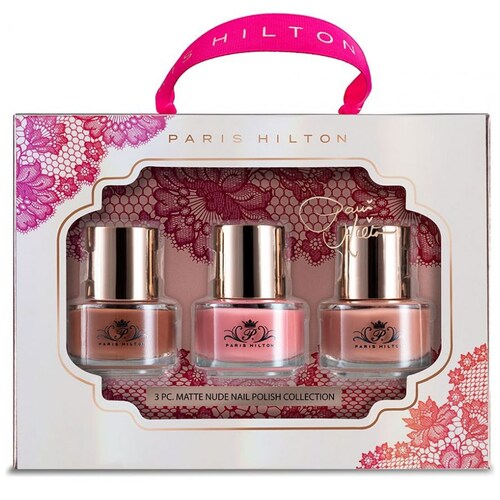 Set Esmalte Paris Hilton Matte Nude