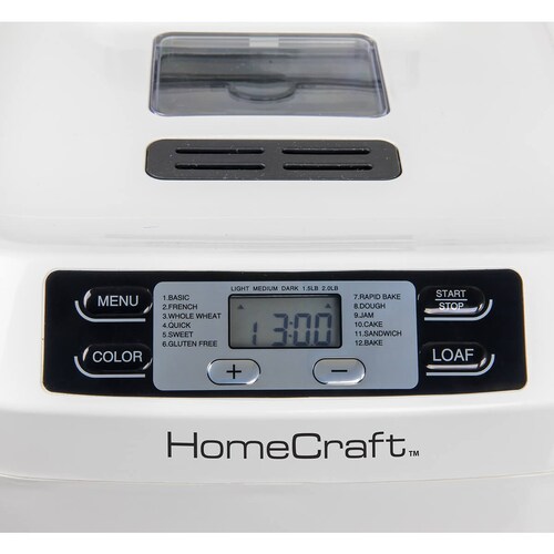 Máquina para Hacer Pan Homecraft Hcpbmad2Wh Nostalgia