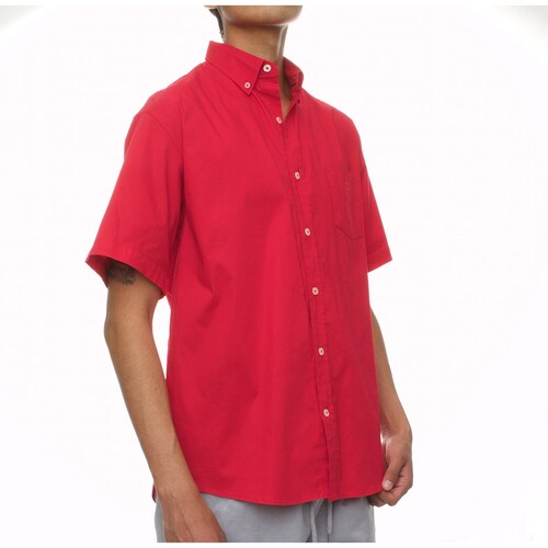 Camisa Roja para Hombre Manga Corta Strech Polo Club
