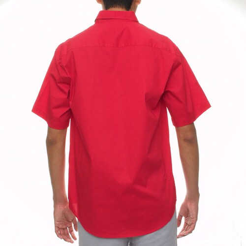 Camisa Roja para Hombre Manga Corta Strech Polo Club