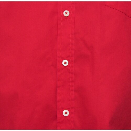 Camisa Roja para Hombre Manga Corta Strech Polo Club