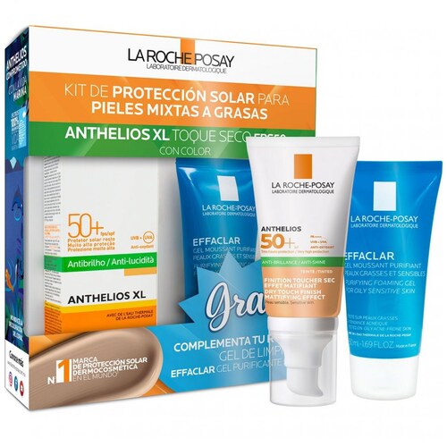 Kit Protector Solar para Piel Grasa con Color Anthelios