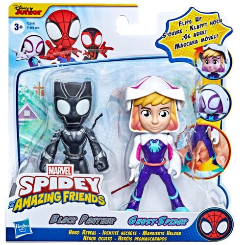 Spiderman  Hero Reveal Ghost And Black Panther