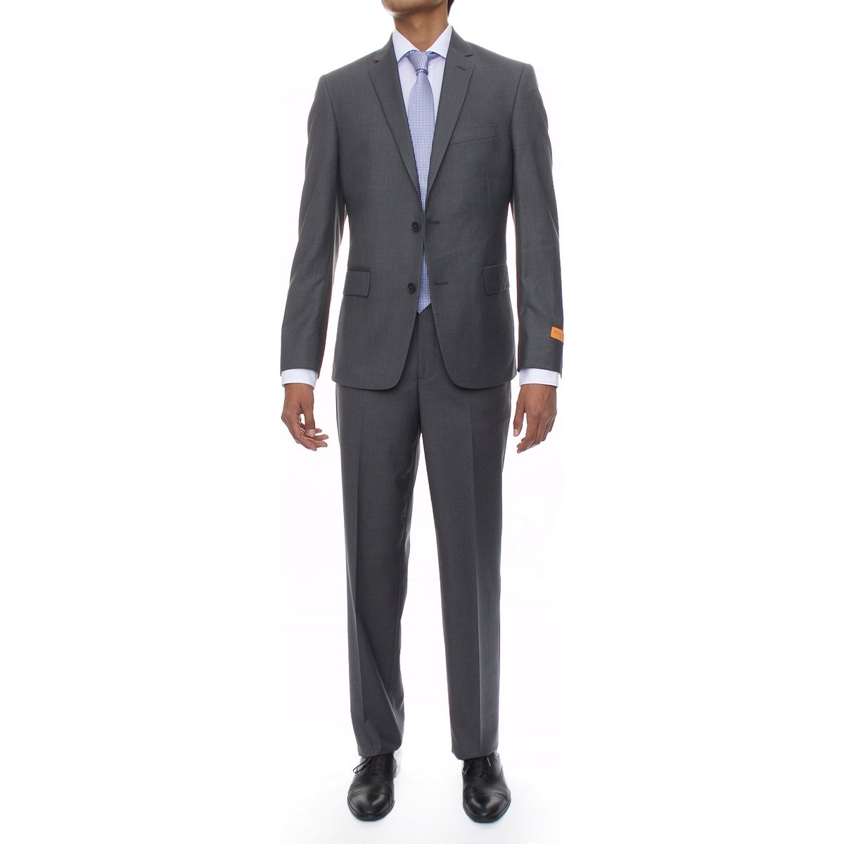 Traje para Hombre Slim Fit Color Gris Oxford Carlo Corinto