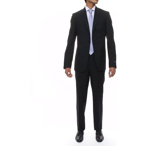 Traje para Hombre Intermezzo Color Negro Rayas Carlo Corinto