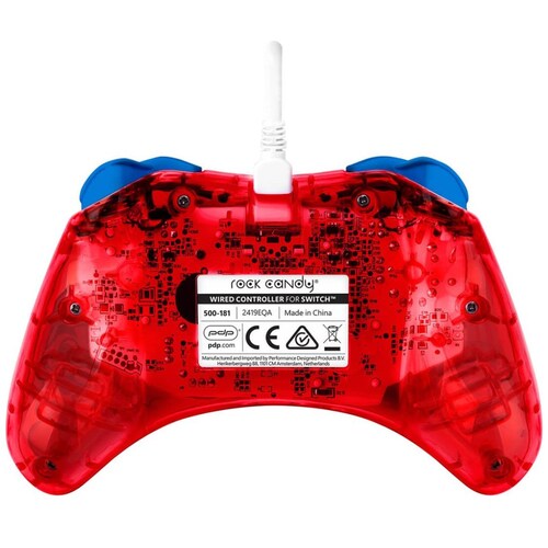 Control Alámbrico Nintendo Switch Rock Candy Mario