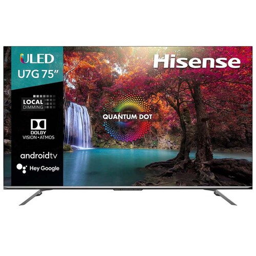 Pantalla Hisense 75" Uled 4K Android Tv 75U7G