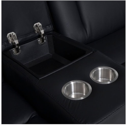 Reclinable Forea Teatro 3 Asientos Negro Boal