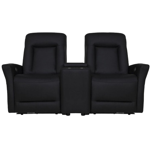 Reclinable Negro Forea Teatro 2 Asientos Boal