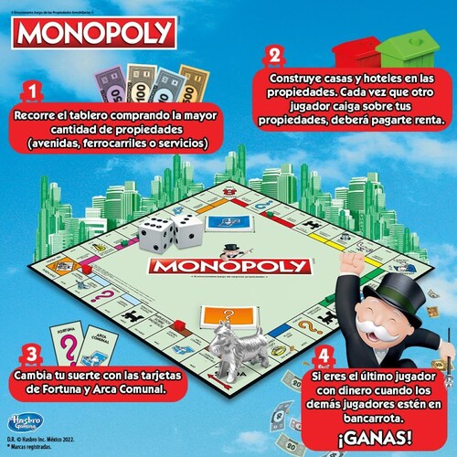 Juego de Mesa Monopoly Clásico Hasbro
