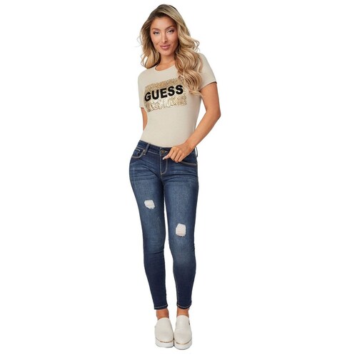 Playera con Aplicación Animal Print Guess Factory