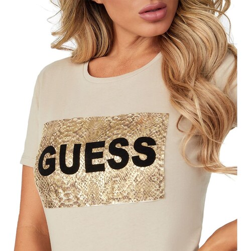 Playera con Aplicación Animal Print Guess Factory