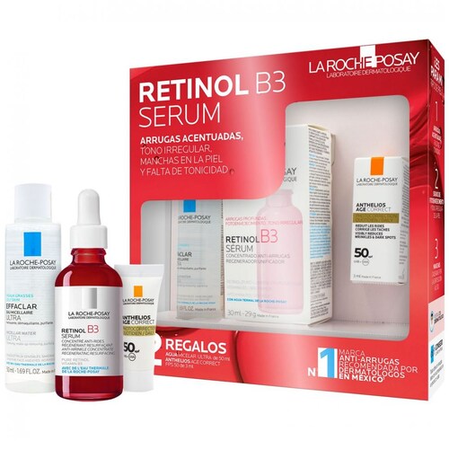 Kit Serum Retinol Puro: Desmaquillante, Bloqueador Solar