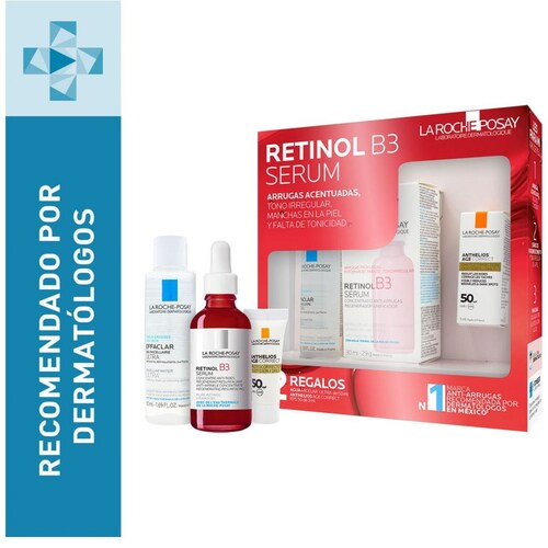 Kit Serum Retinol Puro: Desmaquillante, Bloqueador Solar