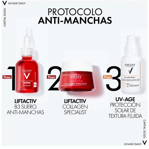 Vichy Bloqueador Solar Anti Edad para Rostro C/color