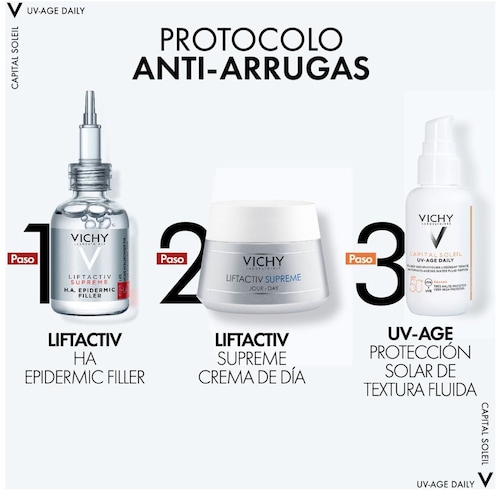 Vichy Bloqueador Solar Anti Edad para Rostro C/color