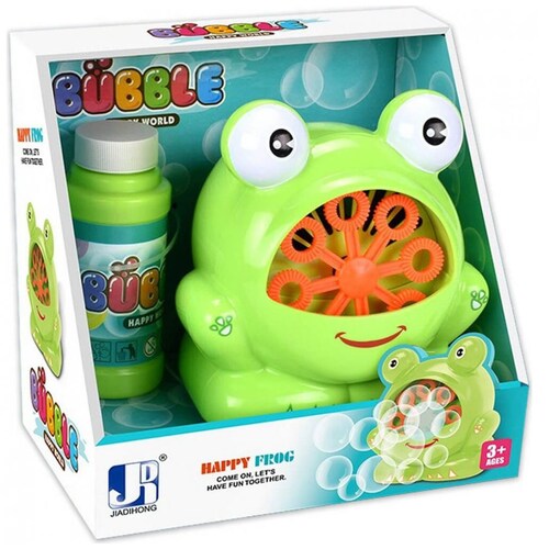 Máquina Lanza Burbujas con Forma de Rana
