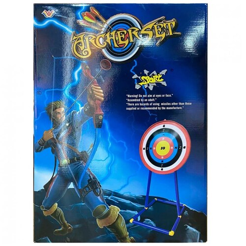 Juego de Arquería con Arco, 3 Flechas y 1 Tiro al Blanco Cn Base