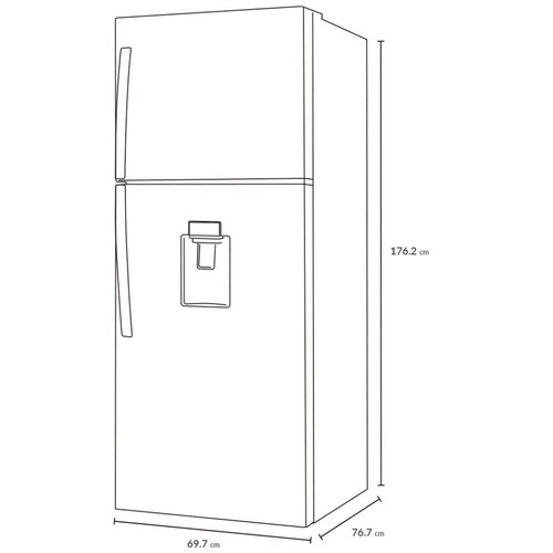 Refrigerador  Winia Cong Sup 15P Wrt-1650Ggdx Silver