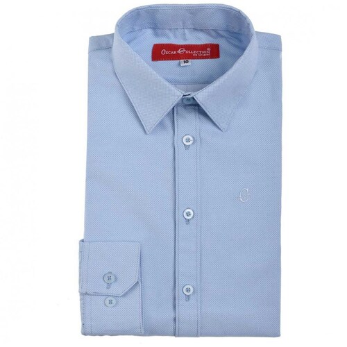 Camisa Manga Larga Diseño Panal Oscar Collection 5259Mz para Niño