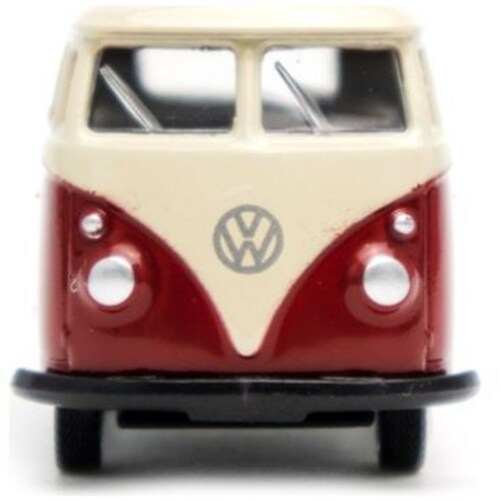 Carro Clásico de Colección  1963 Volkswagen T1 Bus, Red 3" Welly