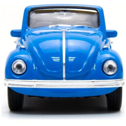 Carro Clásico de Colección Volkswagen Beetle (Convertible), Light Blue 4.75" Welly