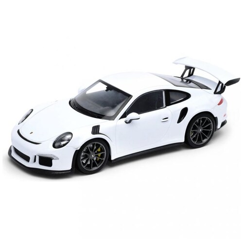 Carro Clásico de Colección 2016 Porsche 911 Gt3 Rs, White 4.75" Welly
