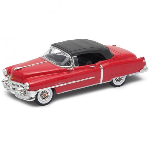 Carro Clásico de Colección 1953 Cadillac Eldorado (Soft-Top), Red  1:24 Welly