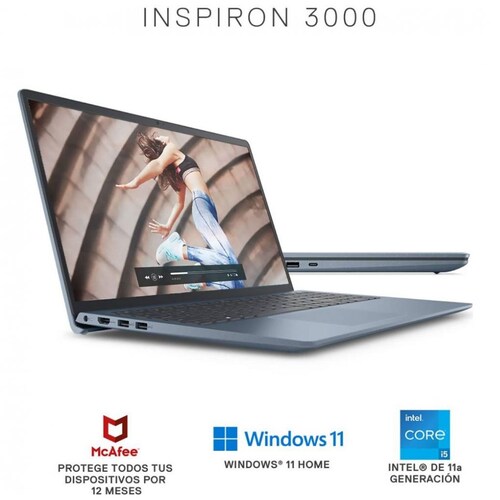 Laptop Dell I3511 I5 11Th 8 1256 Mx350 W11