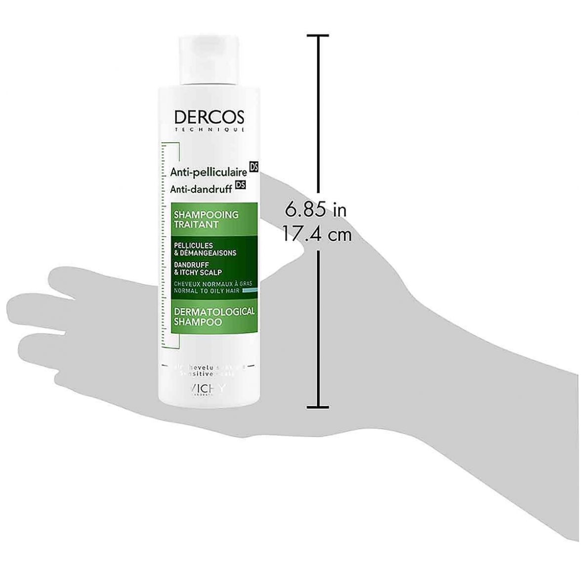 Vichy Dercos Shampoo Anticaspa Normal a Graso 200 ml image number 4