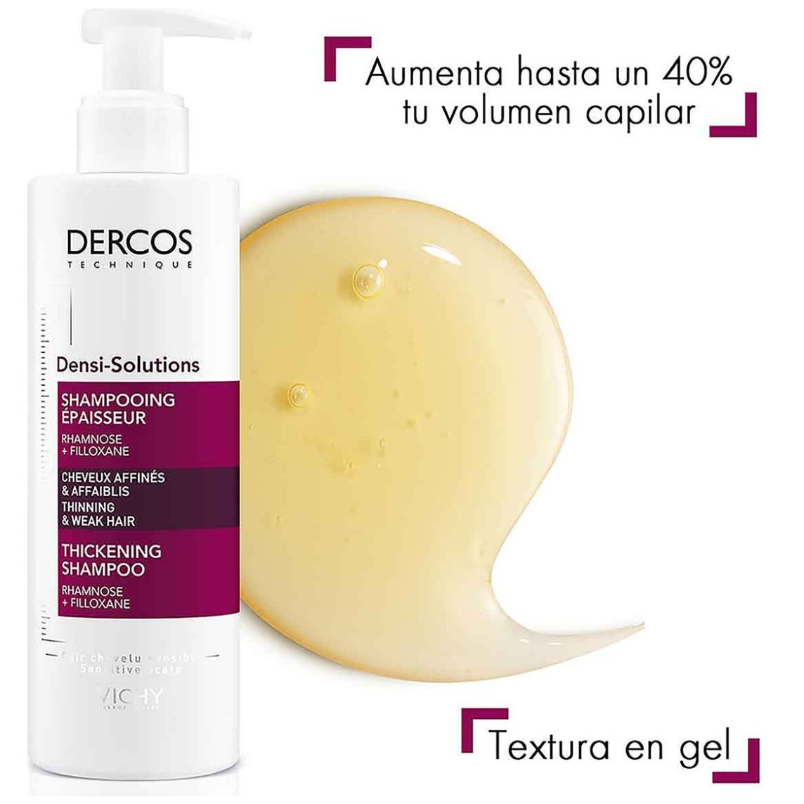Vichy Dercos Densi-Solutions Shampoo Densificador 250 ml image number 2