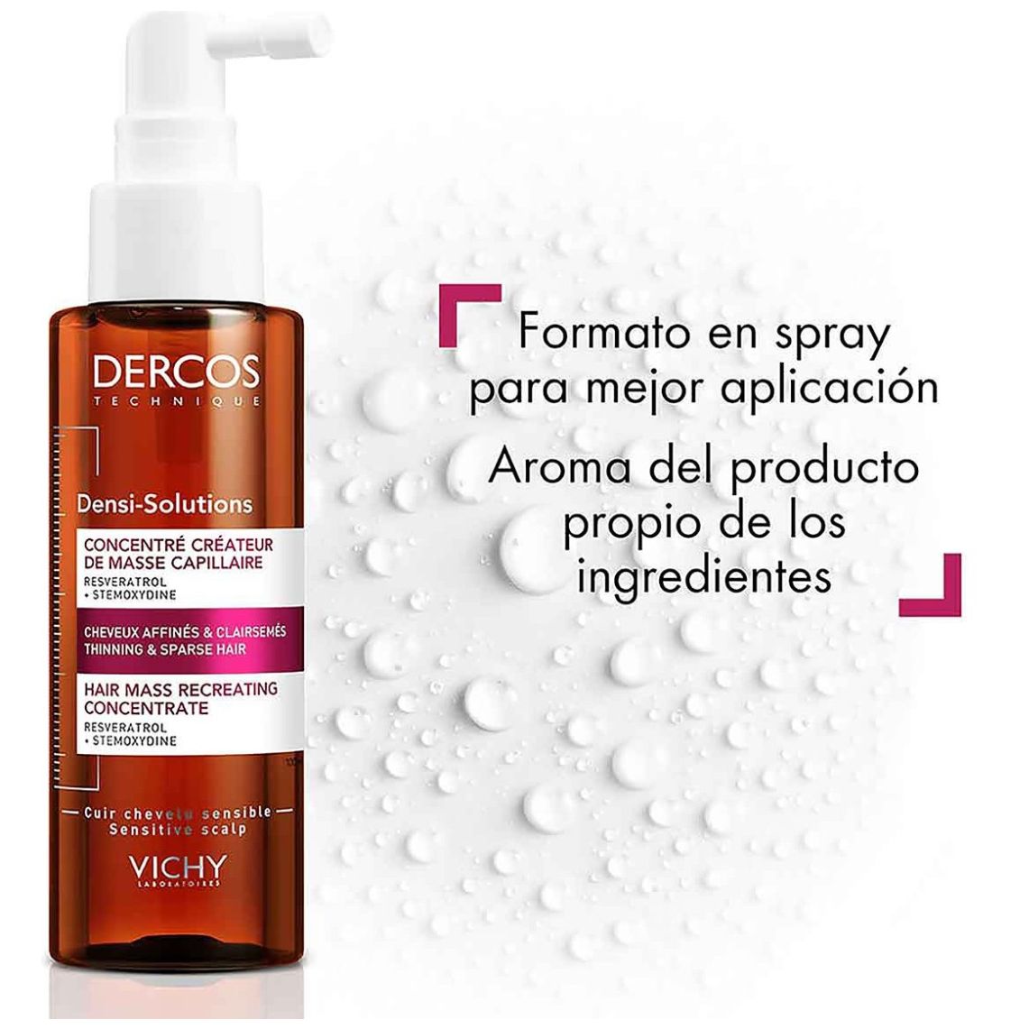Vichy Dercos Densi-Solutions Loción Tratamiento Capilar 100 ml image number 2