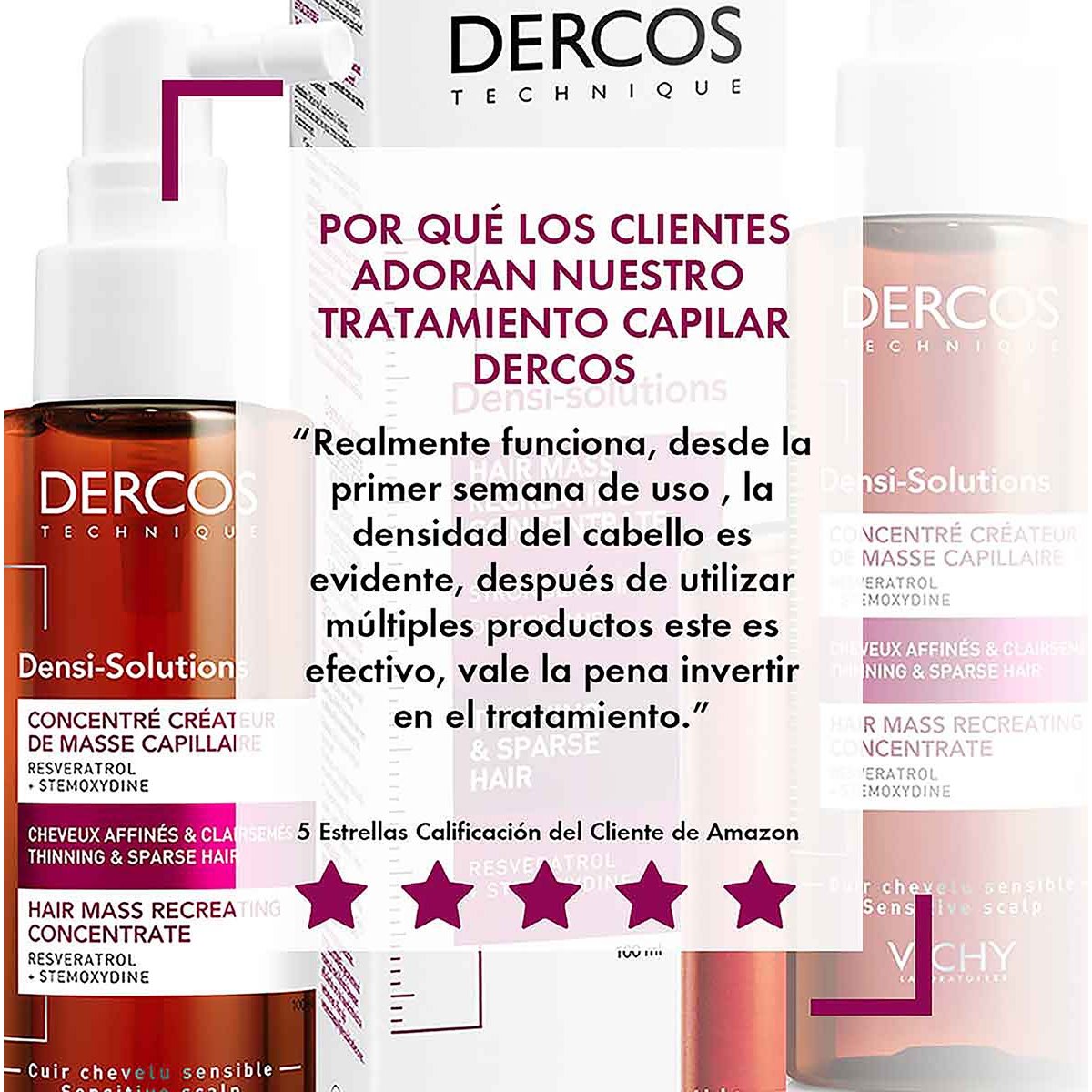 Vichy Dercos Densi-Solutions Loción Tratamiento Capilar 100 ml image number 7