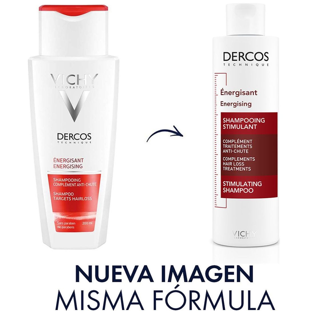 Vichy Dercos Shampoo Anticaída 200 ml image number 3