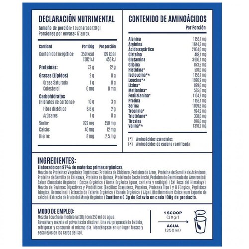  Proteina Vegetal Falcon Protein Chocolate 510 Gr Birdman