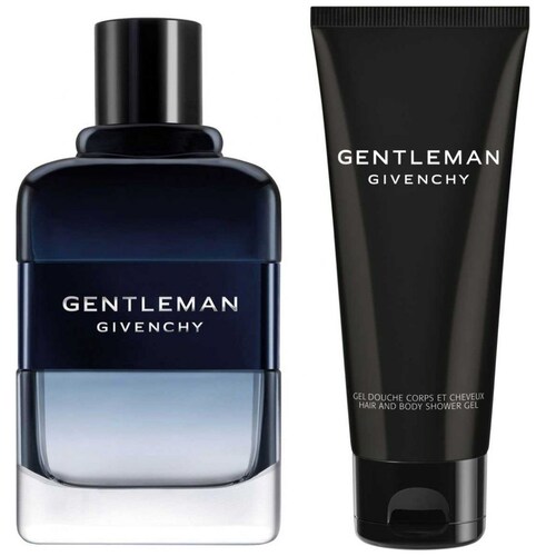Set de Fragancia Masculina Gentleman Givenchy Edt Intense 100 Ml, + Gel de Ducha Corporal 75 Ml.