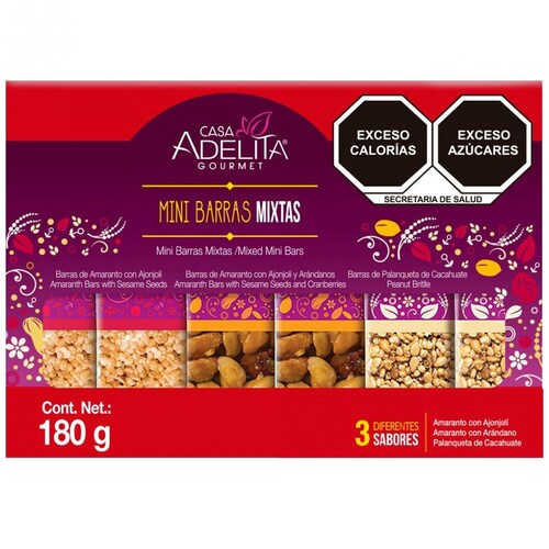 Mini Barra Barras Mixtas 180 G . Casa Adelita Gourmet