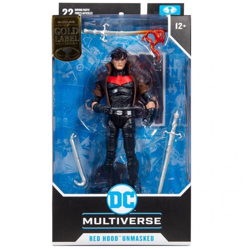 Figura Red Hood Unmas Gold Label 7  Mcf Dc Comics