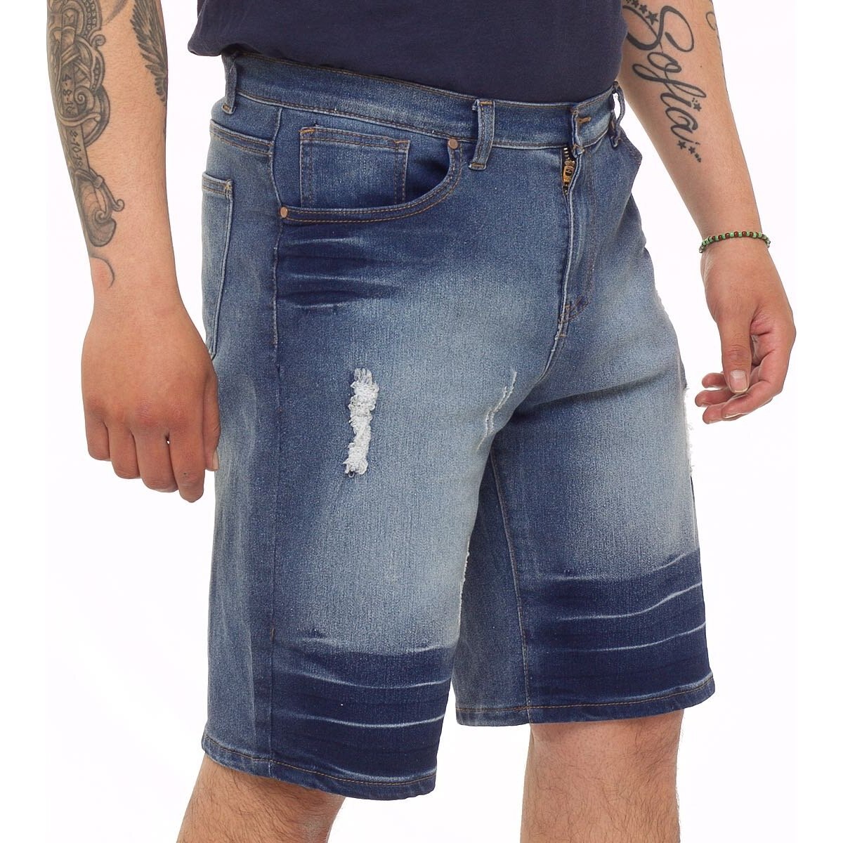 Bermudas para hombre online de mezclilla