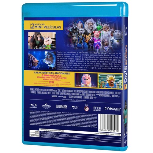 Blu Ray Sing 2 Ven Y Canta de Nuevo