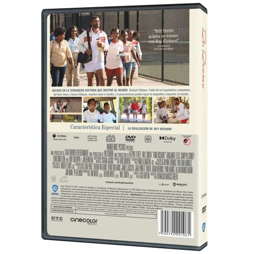 Dvd Rey Richard una Familia Ganadora