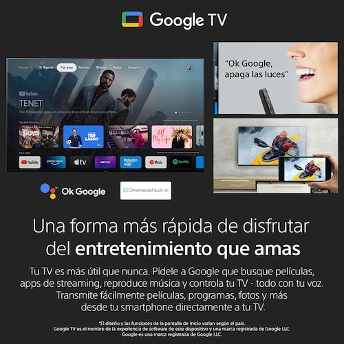 Pantalla Sony 43" 4K Google Tv Kd-43X80K