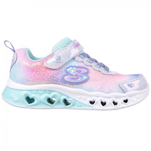 Tenis Flutter Heart 17-22 Morado Skechers  para Niña