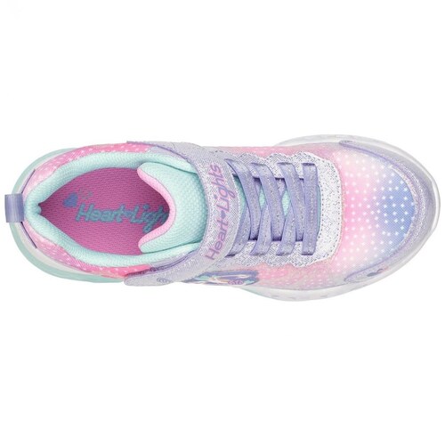 Tenis Flutter Heart 17-22 Morado Skechers  para Niña