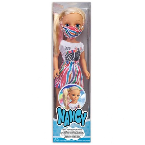 Muñeca Nancy un Día con Mascarilla Rainbow