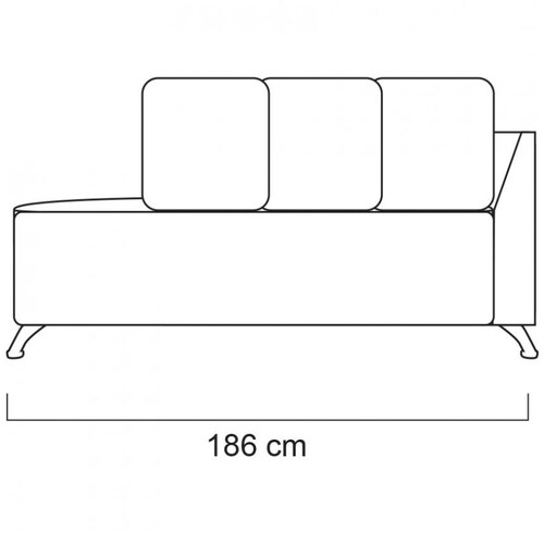 Sala Modular Izquierda Coco Tela Tip Top Mineral Artaban