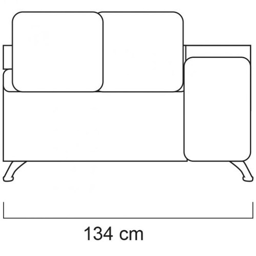 Sala Modular Izquierda Coco Tela Tip Top Mineral Artaban