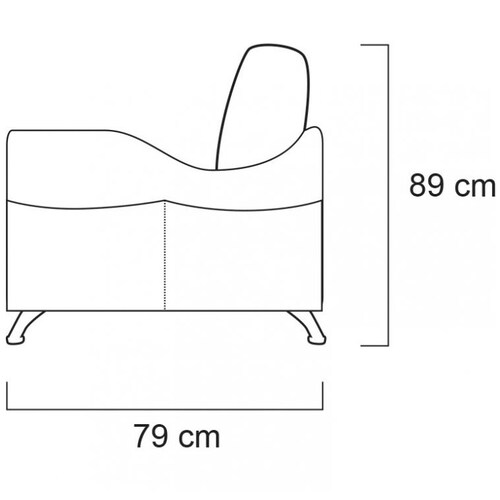 Sala Modular Izquierda Coco Tela Tip Top Mineral Artaban