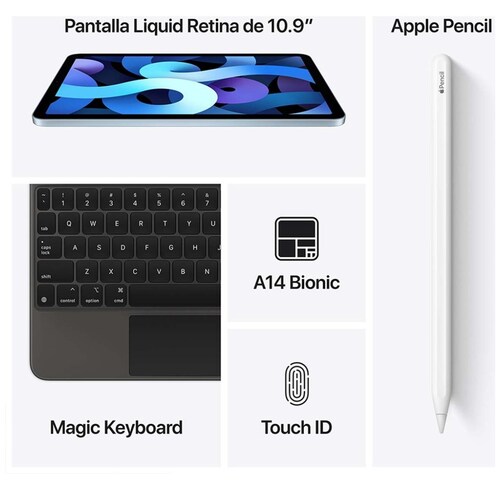 Ipad Air 4 Wi-Fi 10.9 64Gb Myfq2Lza Azul
